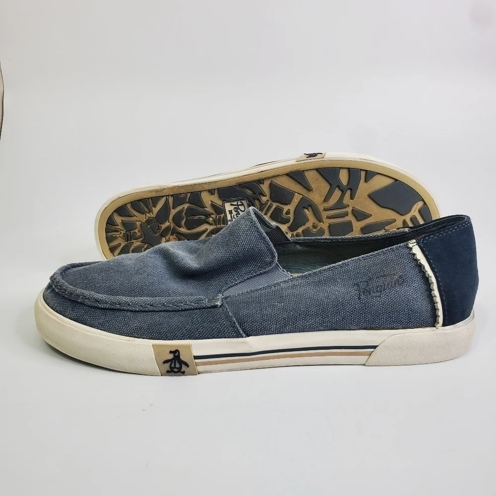 Original Penguin Neo Slip-On Men's Size 11 Canvas Shoes Blue